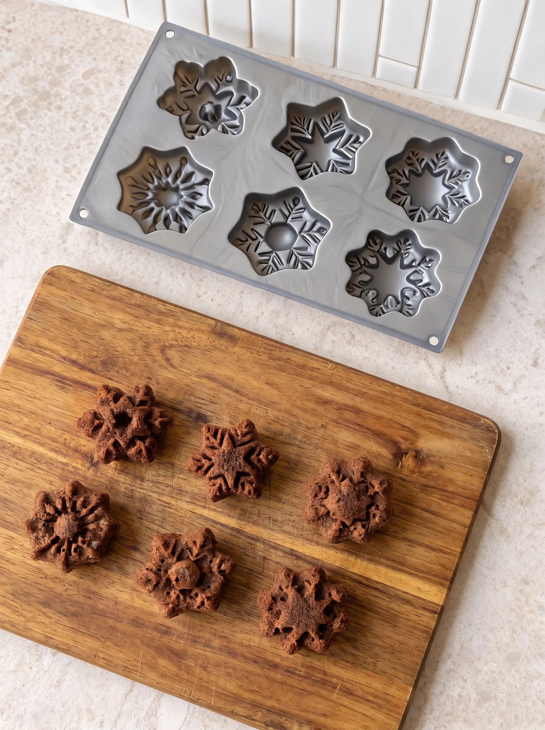 Mini chocolate bundt cakes